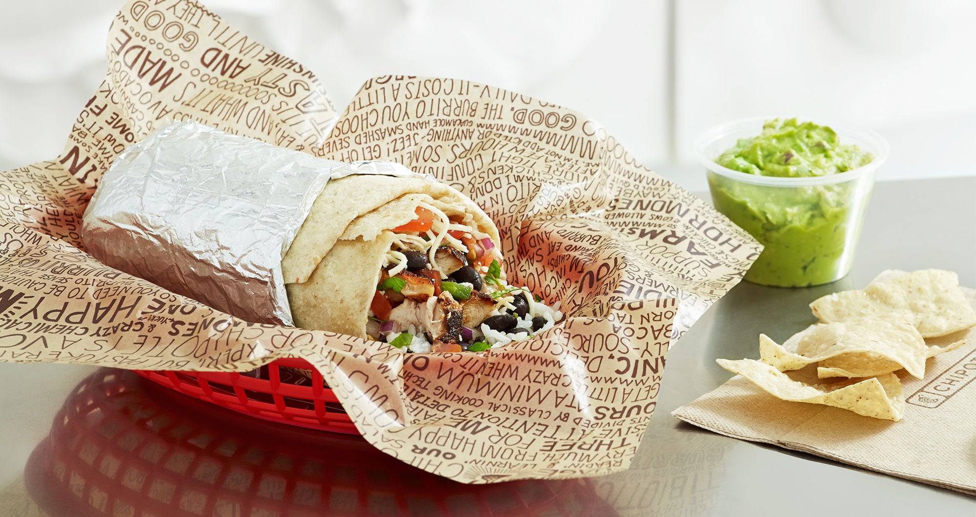 Chipotle Burrito With Guacamole