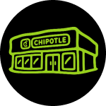 Illustration of a Chipotle storefront.