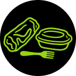 Illustration of a Chipotle Burrito and Burrito Bowl.
